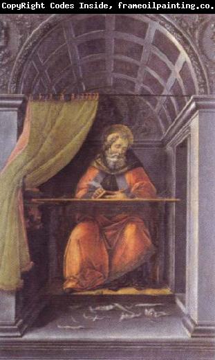 Sandro Botticelli st.augustine in the cell